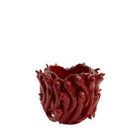 VASE Pfeffer Rot Ø25,5/20,5 cm - Rot, Keramik (20.5cm) - Light & Living