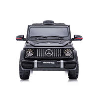 ELEKTROAUTO SUV Mercedes G63 schwarz G63 AMG Zweisitzer Radio, Fernbedienung - Schwarz, Kunststoff (143/82/64cm) - Chipolino