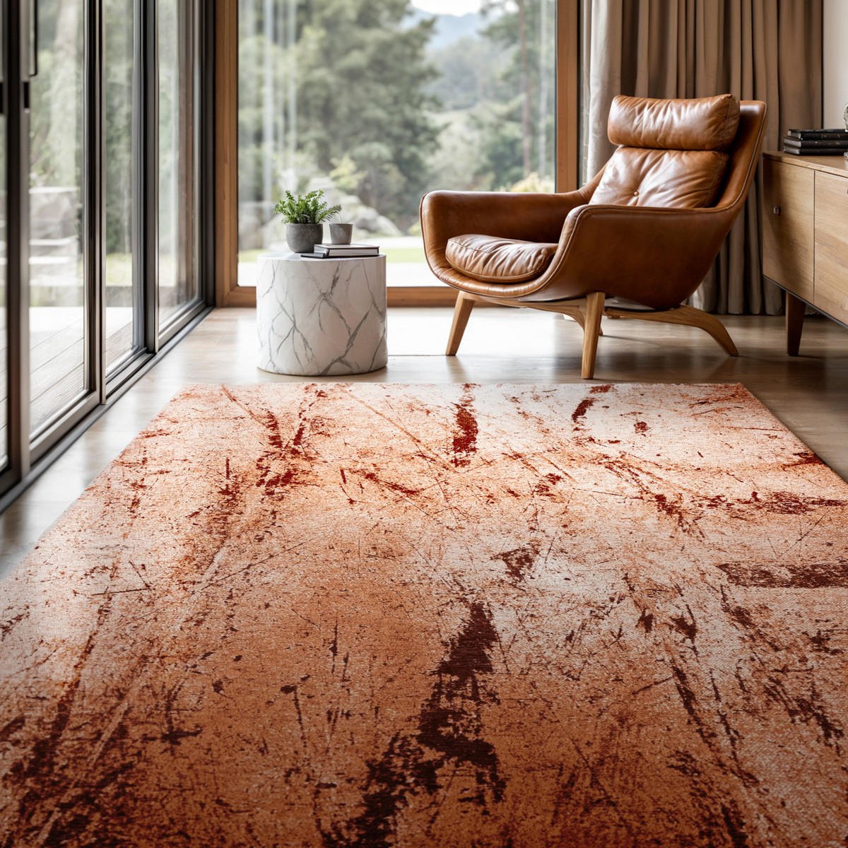 TEPPICH Tandoori Sol 240/340 cm - Orange, Textil (240/340cm) - Louis De Poortere
