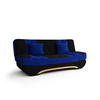 SOFA Boat mit Schlaffunktion - Blau/Schwarz, Textil (190/95/80cm) - SIMKAM Furniture