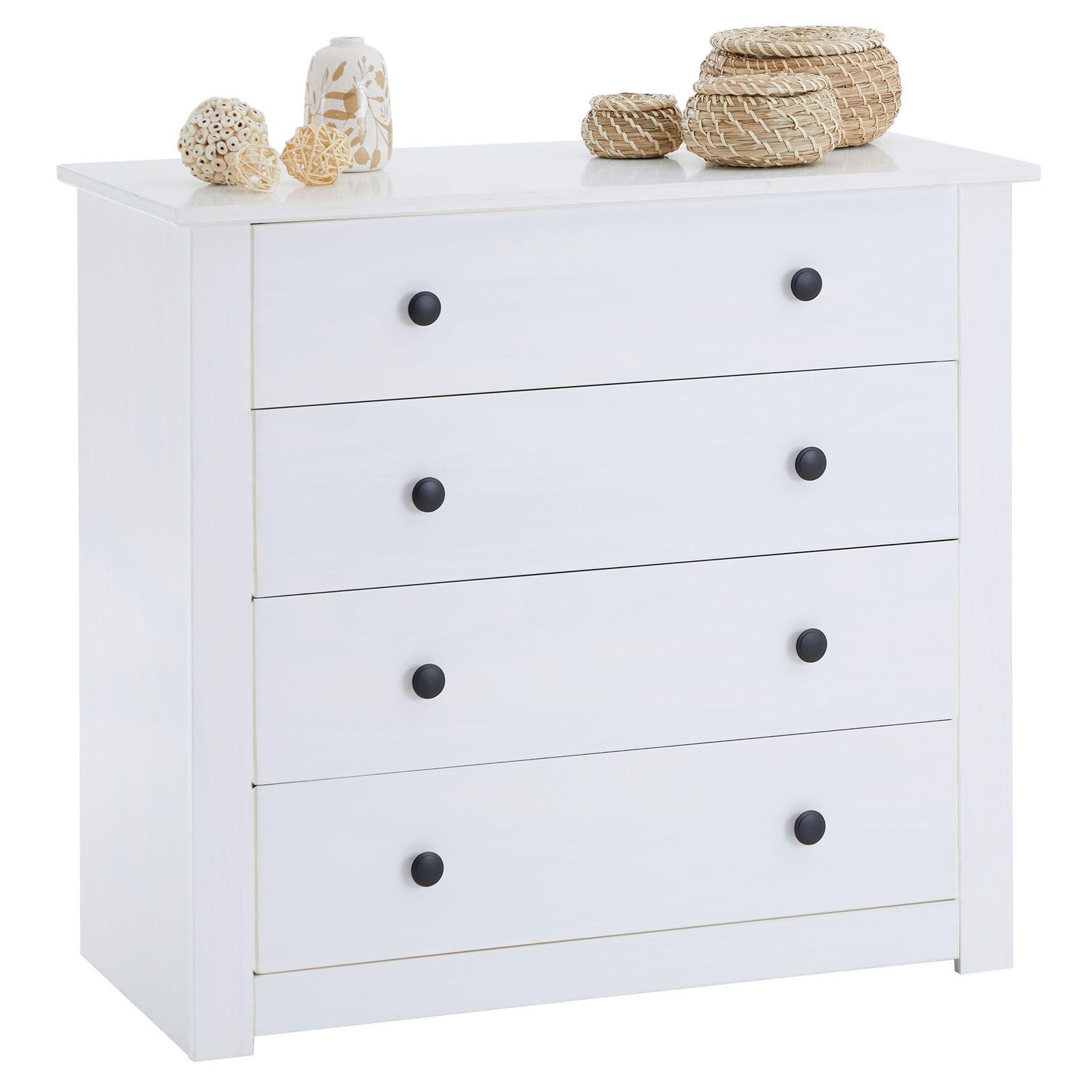 KOMMODE PAULO - Weiß, Holz (80/74/40cm) - CARO-Möbel