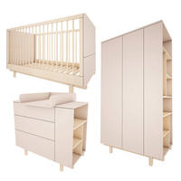 SOBA ZA BEBE 3-dijelniRomy bež - bež, drvni materijal (145/99/75cm) - Petits-meubles