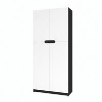BÜROSCHRANK Logan Fronten in Weiß matt - Weiß, Holzwerkstoff (82/184/37cm) - Vladon