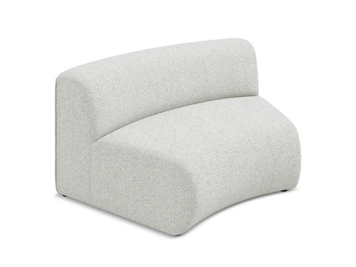 SOFAELEMENT Strukturstoff Stoff Beige - Beige/Schwarz, Kunststoff/Textil (147/70/89cm) - Makamii