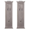 WANDGARDEROBE Grau, Braun 2er-Set - Braun/Grau, Holz (28/109/5cm) - MCW