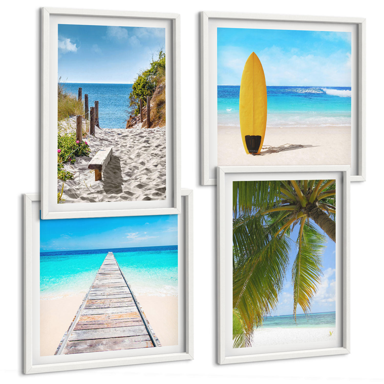 Tulup Bilder Weiß 50x50 cm