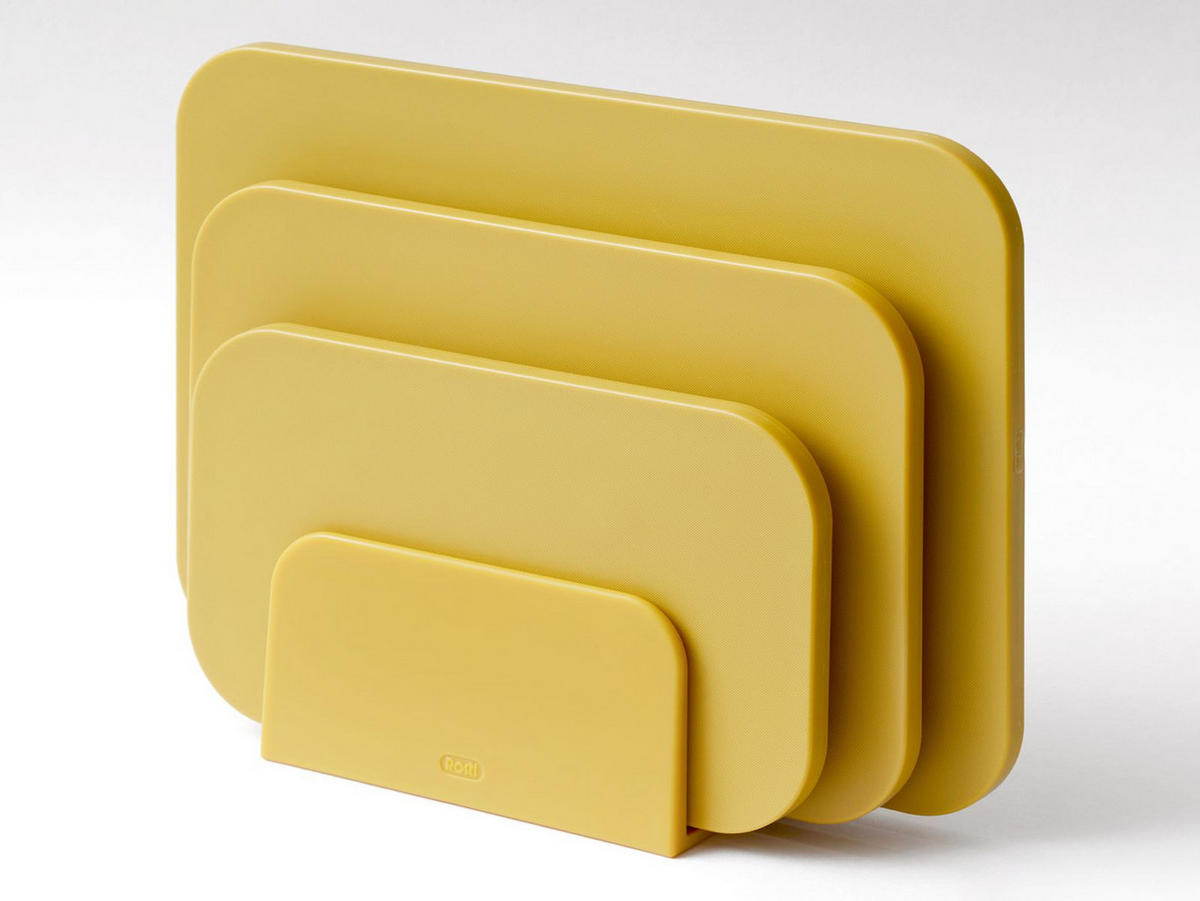 SCHNEIDEBRETTER-SET Choptima curry - Gelb, Kunststoff (35/26cm) - Rosti