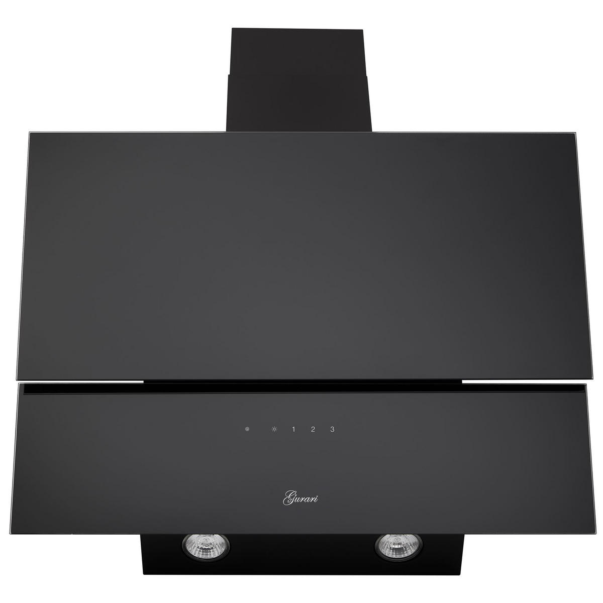 DUNSTABZUGSHAUBE GCH D 268 BL 8 Prime N 80 cm Schwarz - Schwarz, Glas/Metall (80/96/40cm) - Gurari