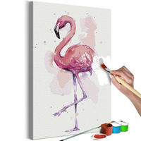 MALEN NACH ZAHLEN 40/50 cm - Pink/Weiß, Textil (1.4/50cm) - KUNSTLOFT