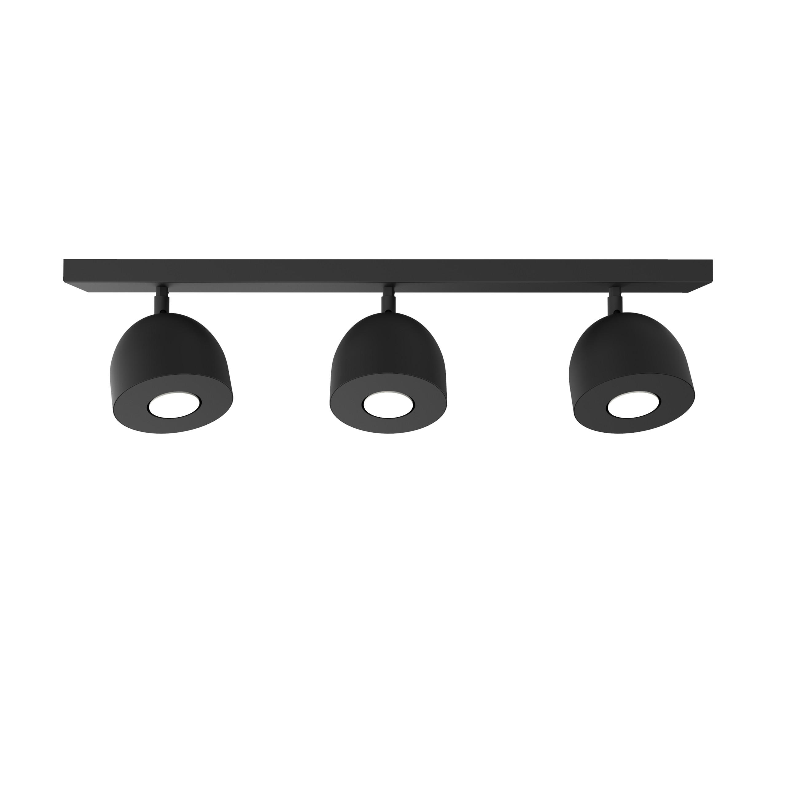 DECKENLEUCHTE - Schwarz, Metall (6.5/69/18cm) - Lumicom