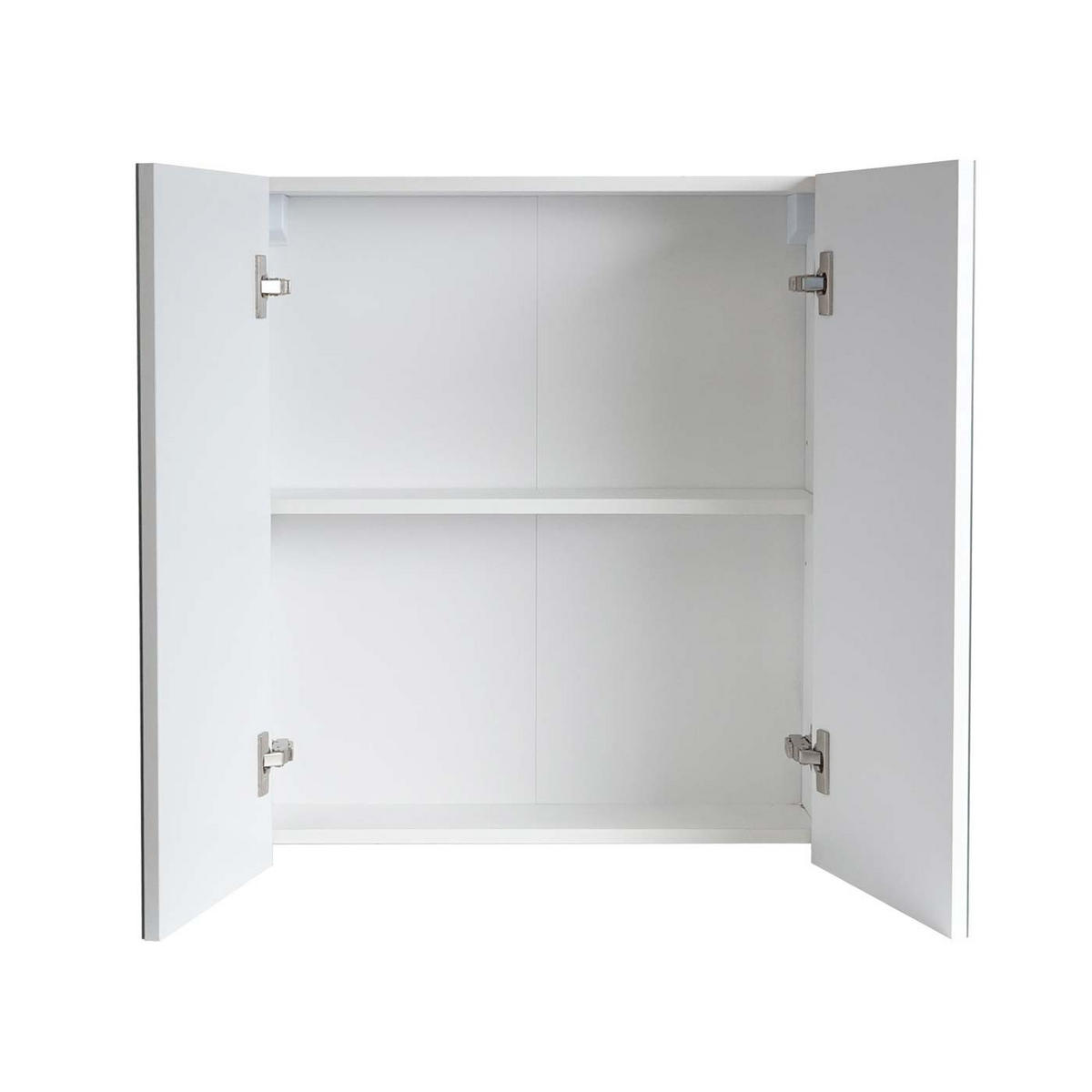 SPIEGELSCHRANK B19B Hochglanz Reinweiß - Weiß Hochglanz, Holz (60/70/16cm) - MCW
