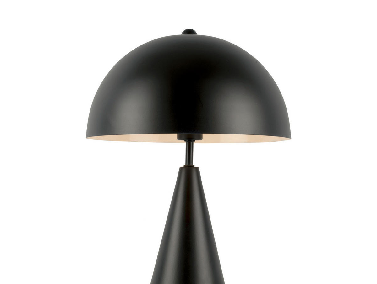 TISCHLAMPE Sublime 25/25/35 cm - Schwarz, Metall (25/25/35cm) - Leitmotiv