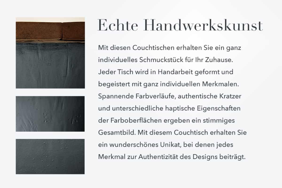 COUCHTISCH JAKARTA rund Grau|Mehrfarbig 70cm - Silberfarben/Multicolor, Holz/Metall (70/70/33cm) - riess-ambiente