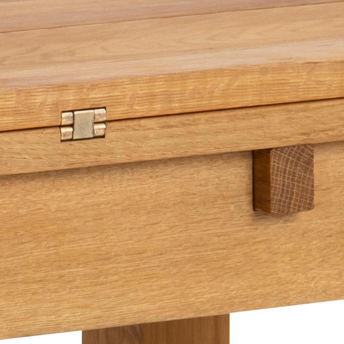 ESSTISCH Eichenfurnier - Eiche Wotan, Holzwerkstoff (90/100/75cm) - ebuy24