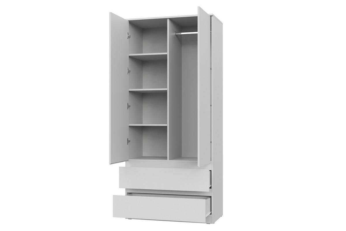 KLEIDERSCHRANK Weiß 90/203/50 - Weiß, Holzwerkstoff (90/203/50cm) - RAUMHIRSCH FURNITURE