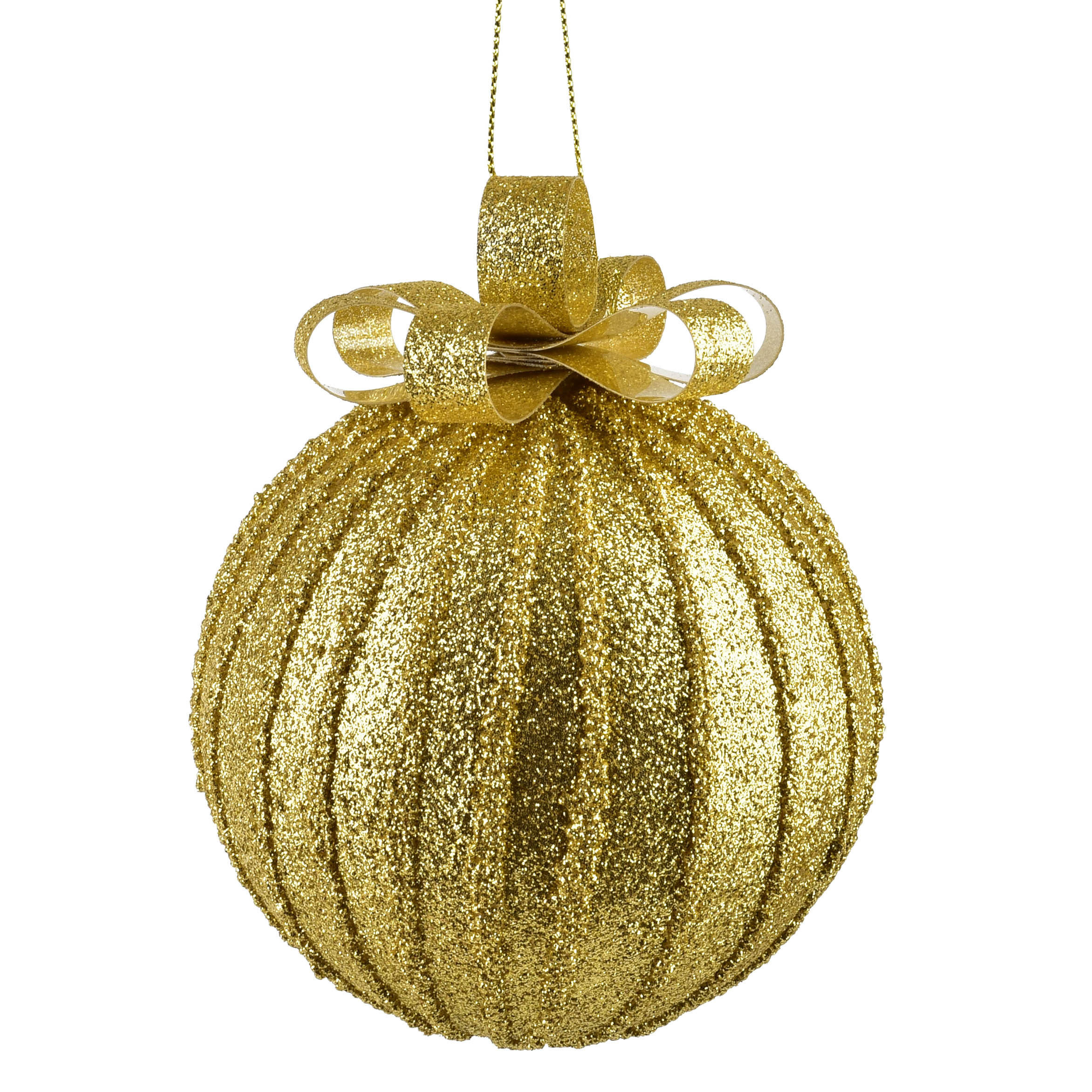 WEIHNACHTSKUGEL Santa Lila 10cm Styropor - Goldfarben, Kunststoff (12/12/14cm) - Mondex