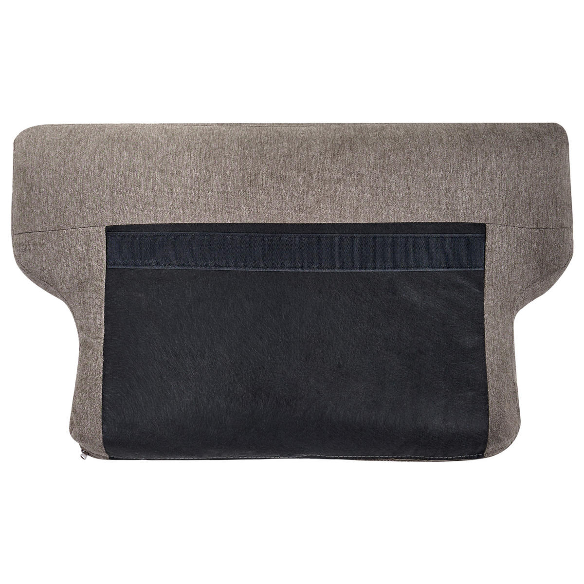 SESSEL Stoff Braun Lousto - Schwarz/Braun, Textil/Metall (102/85/65cm) - Beliani