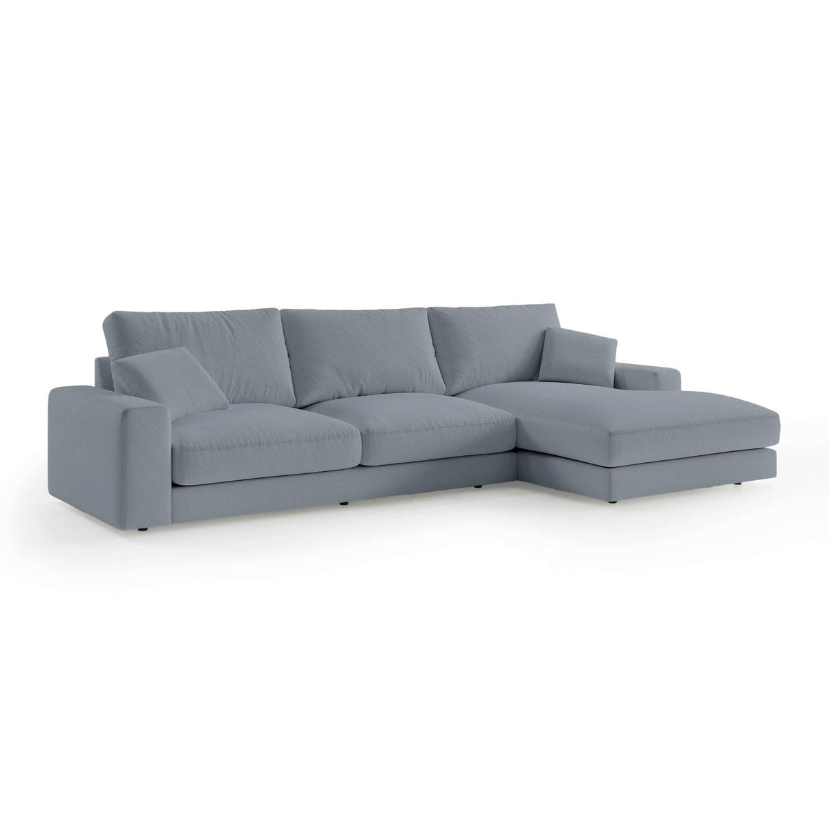 ECKSOFA Harvesty Grau - Grau, Textil (332/92/169cm) - Pillovely