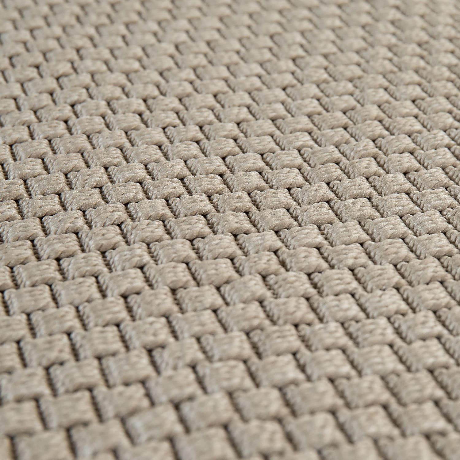 OUTDOOR Teppich Natur Balkon, Terrasse schmutzabweisend Beige Rechteckig 140x200 - Beige, Textil (140/200cm) - KADIMA DESIGN