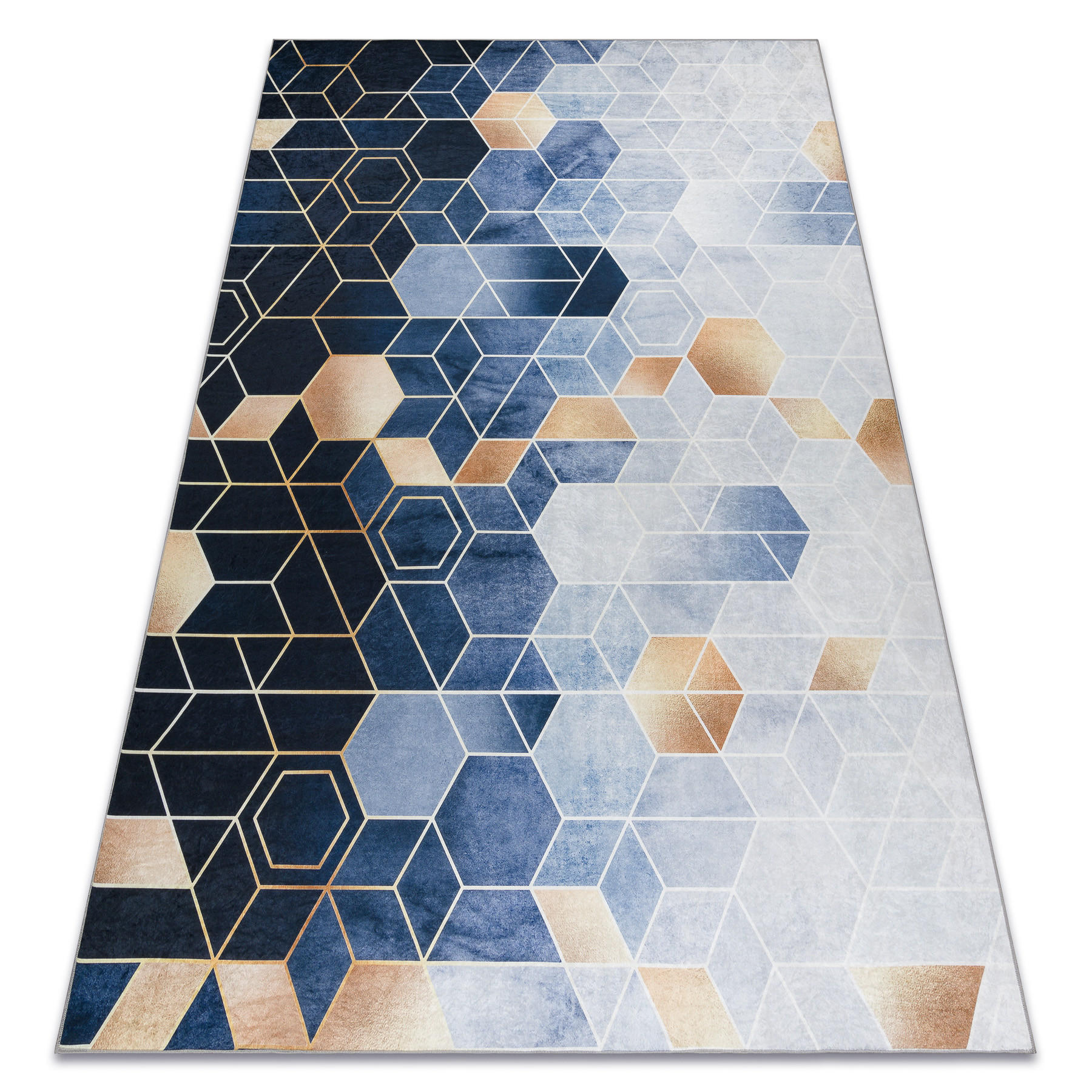 TEPPICH Andre 120/170 cm - Blau, Textil (120/170cm) - rugsX