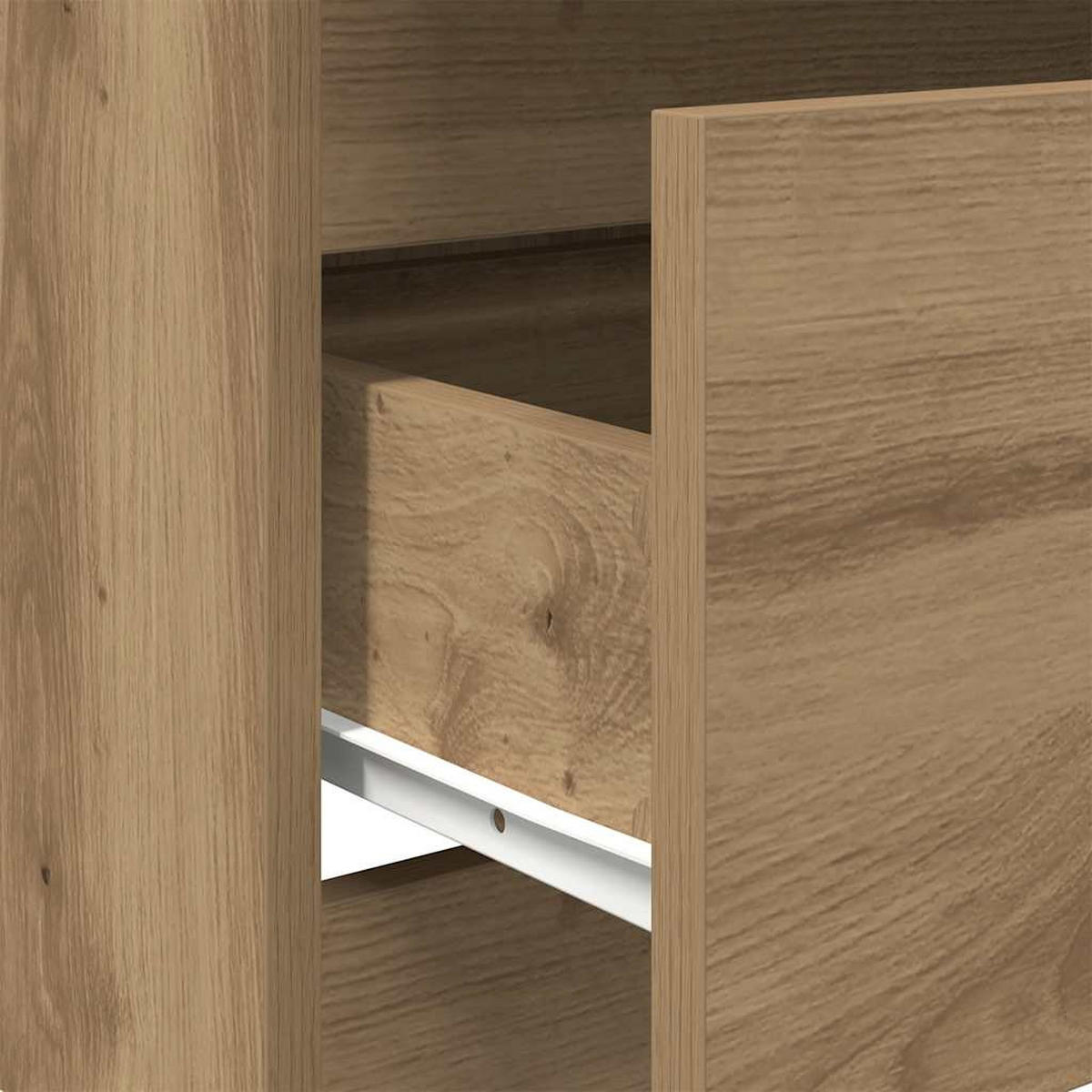 SIDEBOARD Artisan-Eiche 60/35/76 Cm Holzwerkstoff - Braun, Holz (60/76/35cm) - vidaXL