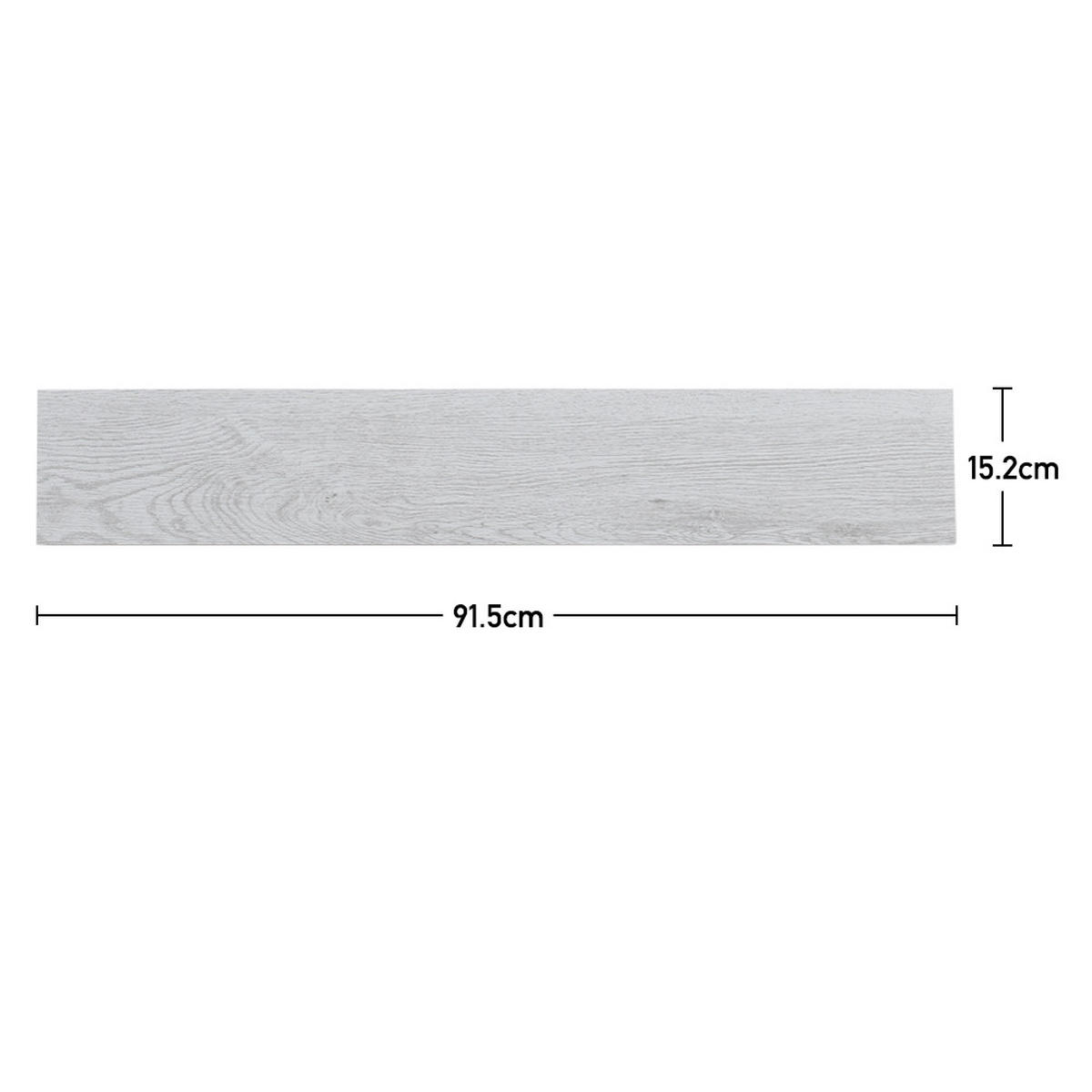 VINYLBODEN 5m²/36-TLG. selbstklebend PVC - Hellgrau, Kunststoff (0.2/91.5/15.2cm) - Livingandhome