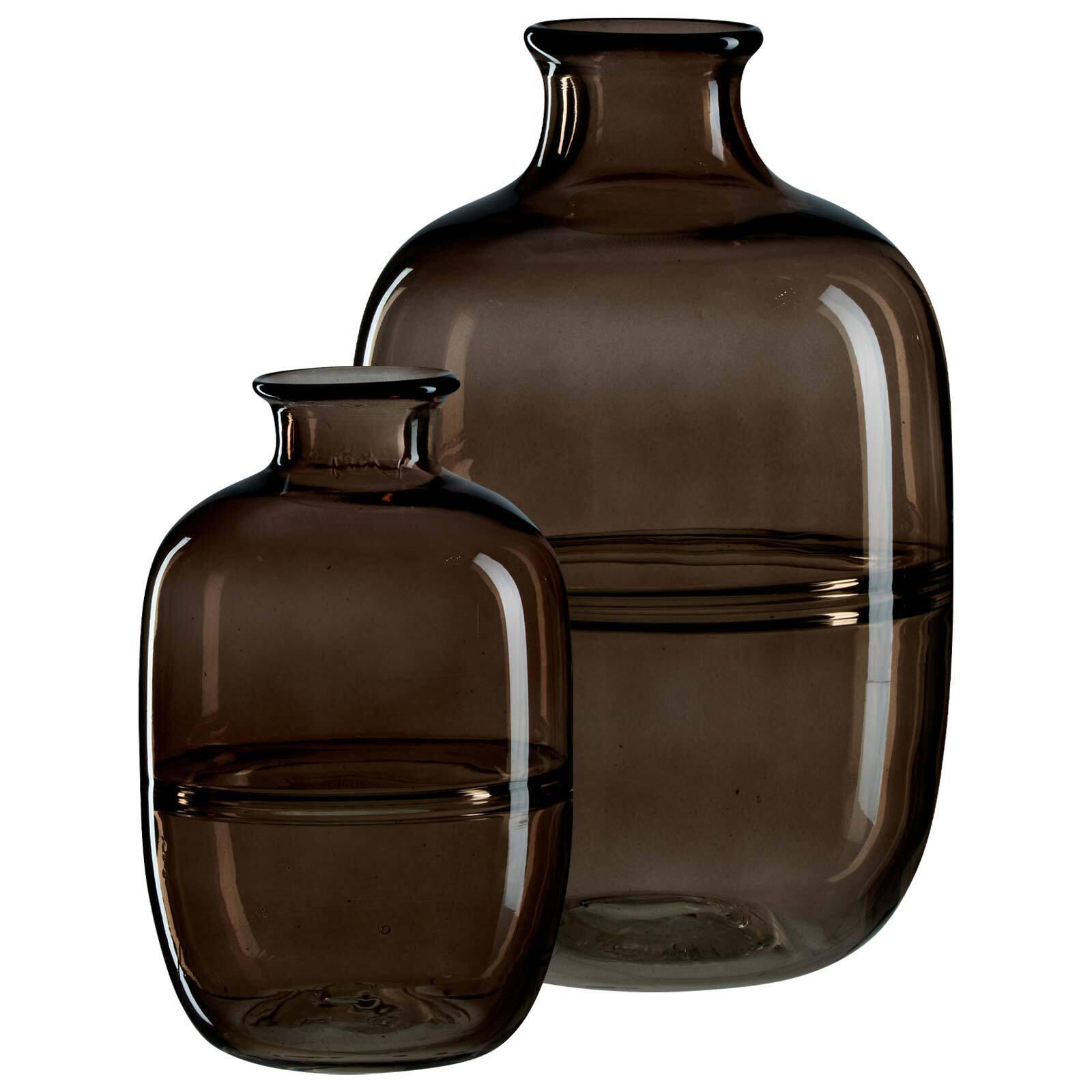 VASEN-SET Larissa braun 2er Set - Braun, Glas (1cm) - Ritzenhoff Breker