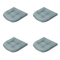 SITZKISSEN Best deal - Blau - 46/46/6 cm - 4er-Set - Blau, Textil (46/6/46cm) - Madison