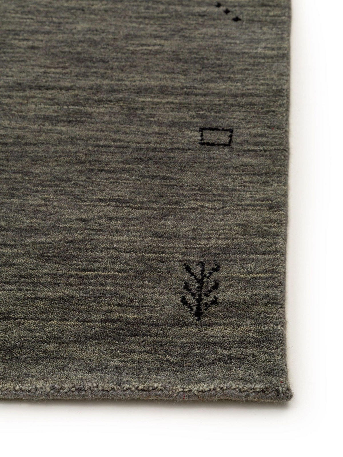 WOLLTEPPICH-LÄUFER Jamal Grau 80x250 cm - Grau, Textil (80/1cm) - KUNSTLOFT