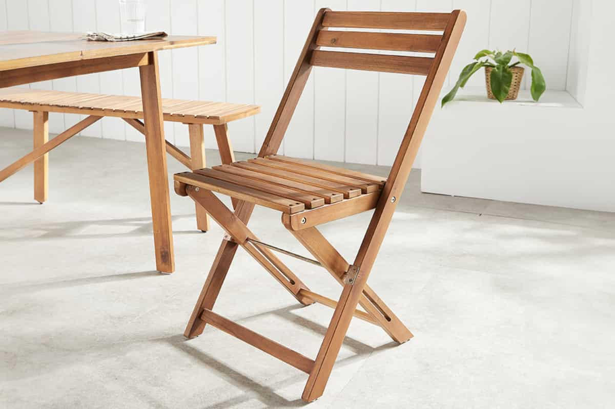 BALKONSTUHL BALI Akazie Natur - Braun, Holz (52/80/42cm) - riess-ambiente