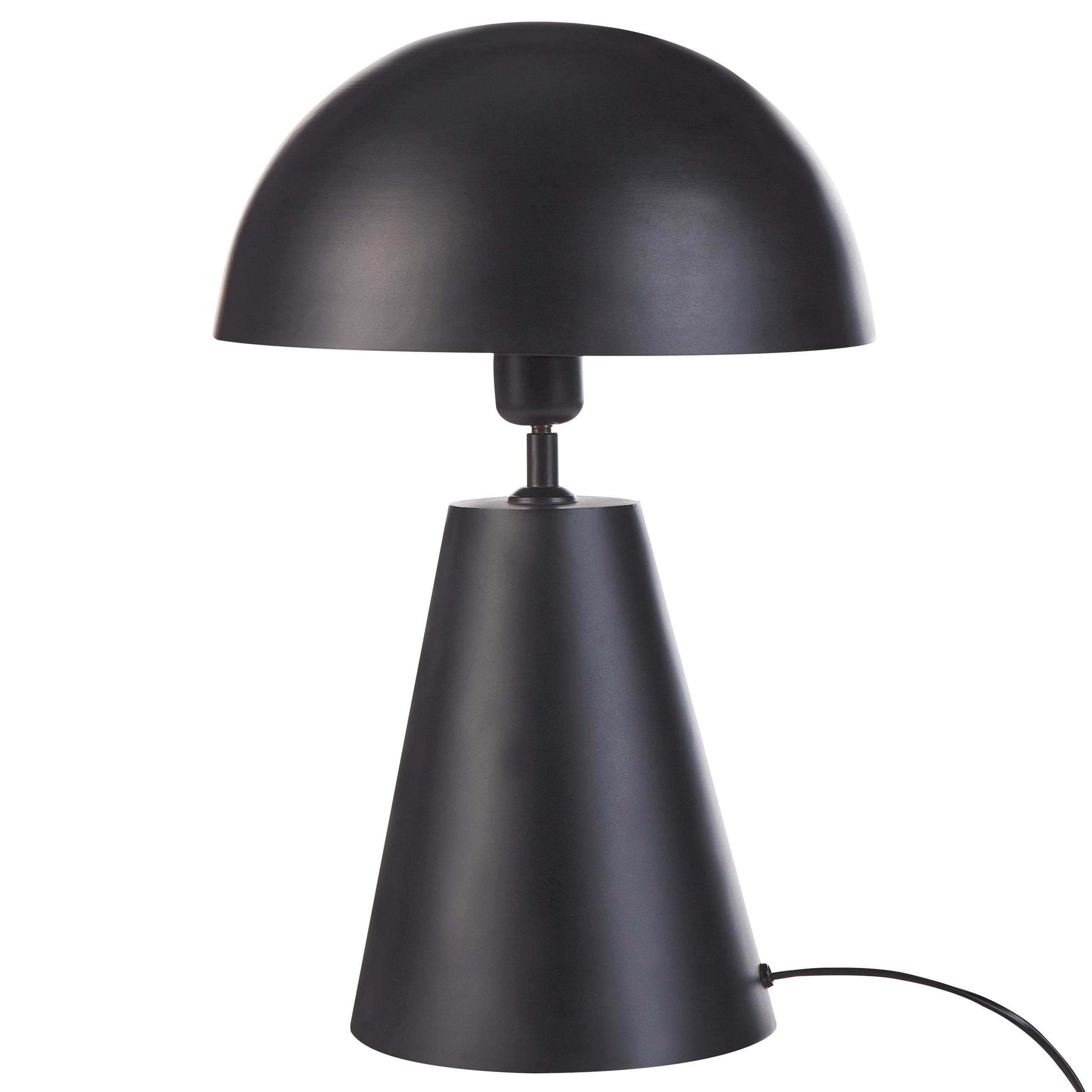 TISCHLEUCHTE Schwarz Palmiet - Schwarz, Metall (31/31/48cm) - Beliani