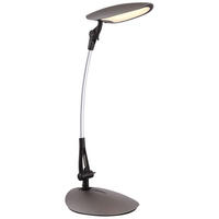 LED TISCHLEUCHTE BEAVER Chrom Dunkelgrau - Grau, Metall (63.5/18/52cm) - Globo Lighting