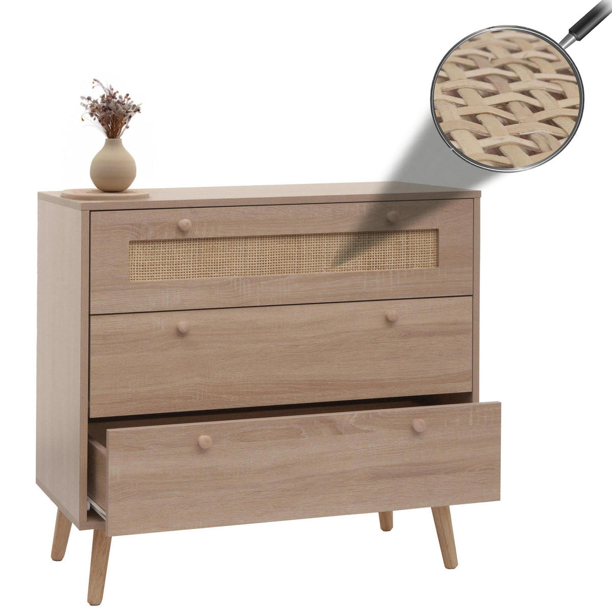 SCHUBLADENKOMMODE Braun - Braun, Holzwerkstoff (80/78/39cm) - MCW