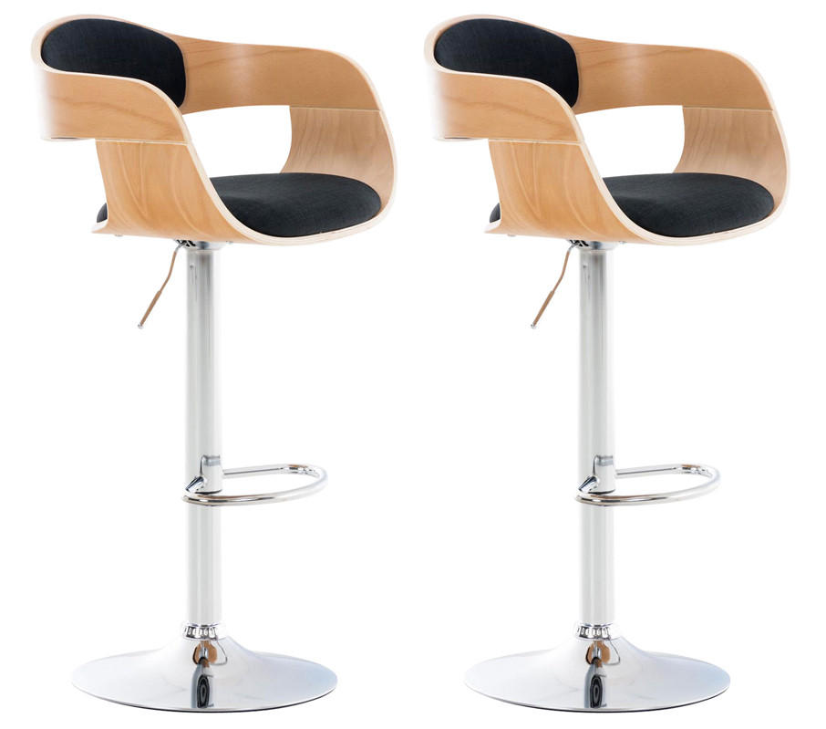 Deluke Barhocker Schwarz 50x88x48 cm