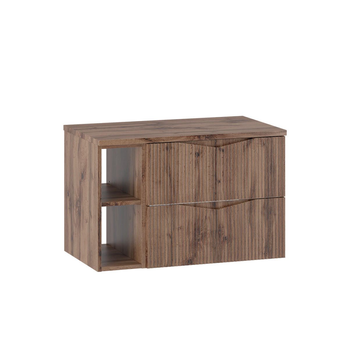 WASCHTISCHUNTERSCHRANK 80.6cm Tao Holz - Braun, Holzwerkstoff (80.6/52.2/46.5cm) - Petits-meubles