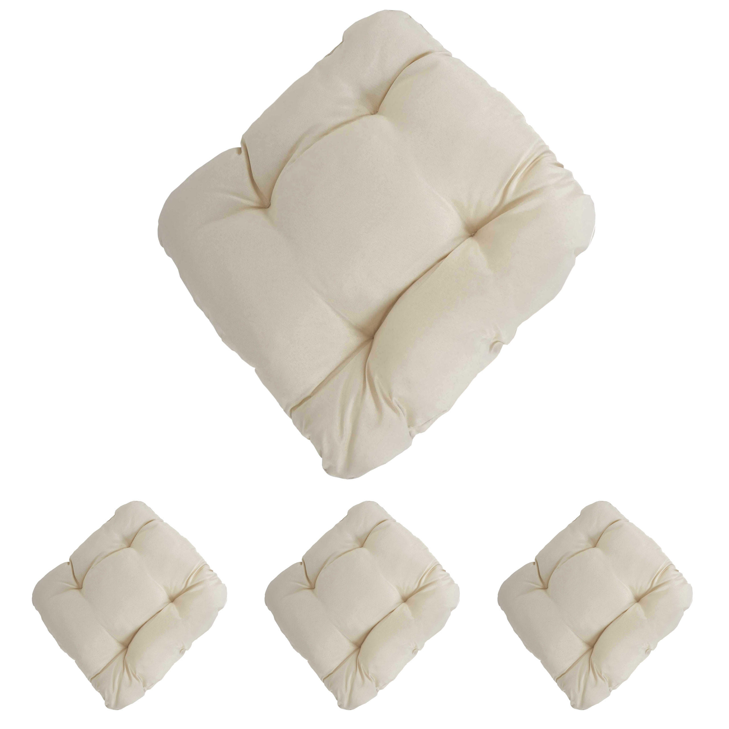 SITZKISSEN MILANO eckig Beige - Beige, Textil (8/38/41cm) - MCW