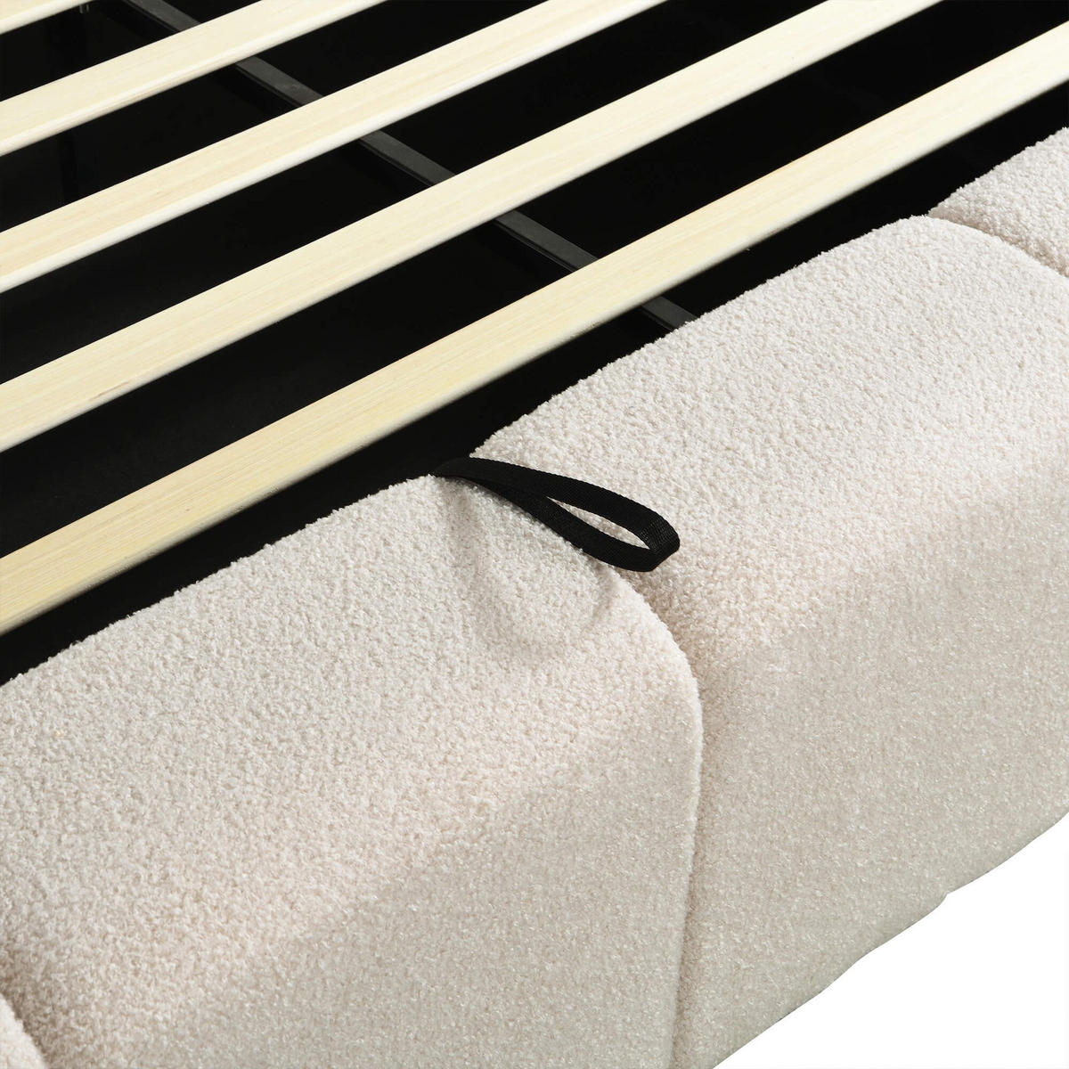 LED BETT GALA - Beige, Mit Matratze - Beige, Kunststoff - Home Deluxe