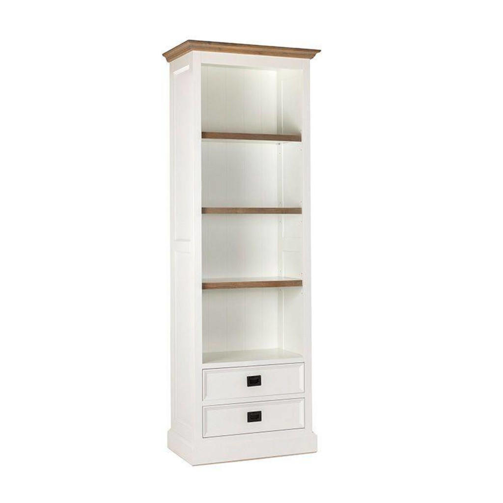BÜCHERREGAL Cardiff 70x40x200 cm, Holz, Weiß - Weiß, Holz (70/200/40cm) - Richmond