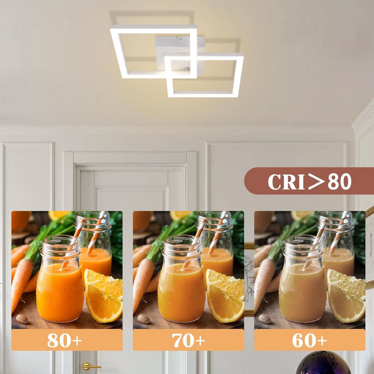 LED-DECKENLEUCHTE Lichtvahn 6/47/29.5 cm - Weiß, Metall (29.5/6/47cm) - ZMH