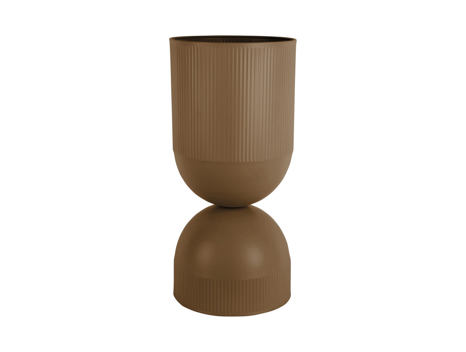 BLUMENTOPF Tonar XL Braun Ø25.5/55 cm - Braun, Metall (55cm) - Present Time