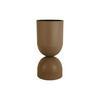 BLUMENTOPF Tonar XL Braun Ø25.5/55 cm - Braun, Metall (55cm) - Present Time