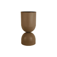 BLUMENTOPF Tonar XL Braun Ø25.5/55 cm - Braun, Metall (55cm) - Present Time