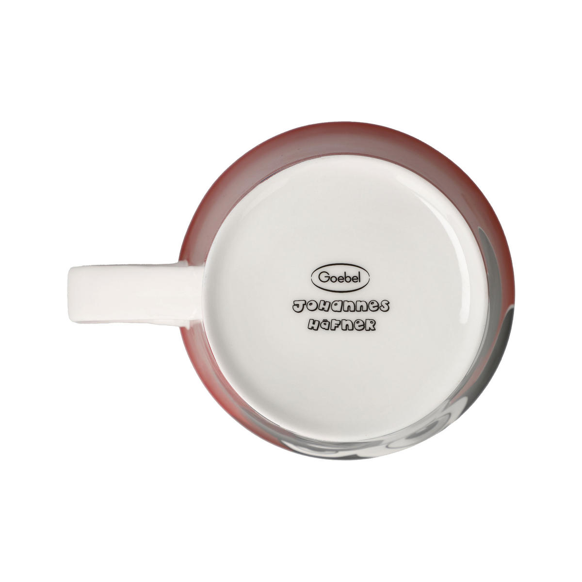 TEETASSE Häfner Maus, Fine Bone China, Rot, 350 ml - Rot, Keramik (0.35L) - Goebel