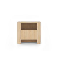 NACHTTISCH – S52 – BARI – Eiche Vicenza – Moderner Beistelltisch mit Schublade - Eiche Artisan, Holzwerkstoff (58/52/39cm)