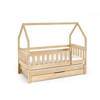 HAUSBETT MAJA Beige 168x86x139 cm - Beige, Holz - FURNLUX