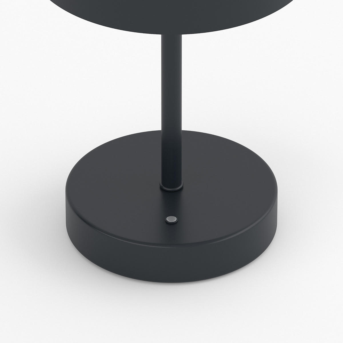 AKKU-TISCHLEUCHTE - Eisen / Kunststoff - Dimmbar - Schwarz, Metall (13/13/25cm) - home24