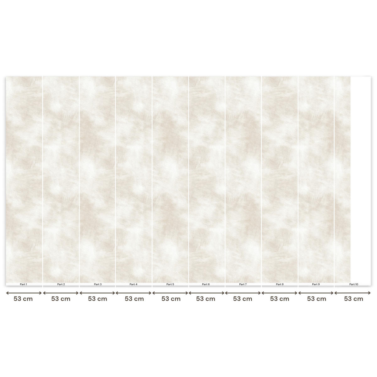 TAPETE - Dezent - Textur - Beige - 450x280 cm - Creme, Papier (450/280cm) - OnlyWow