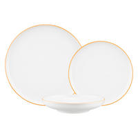 TELLER-SET Sento Home Pure Lines Mango Orange 18-tlg. - Orange, Keramik (2/2/2cm) - Seltmann Weiden