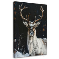 LEINWANDBILD Weihnachten 20x30cm - Schwarz, Textil (20/30cm) - Feeby