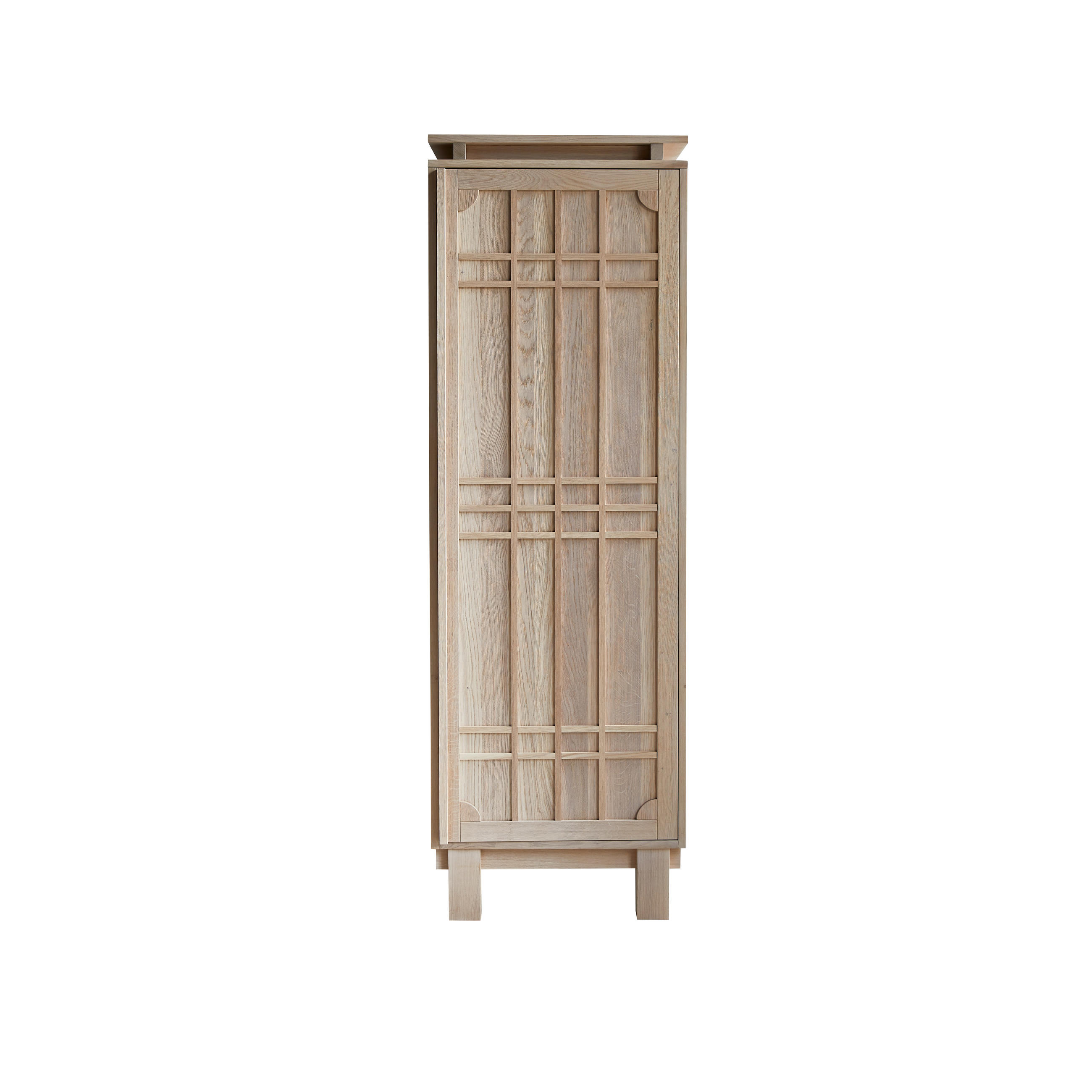 SCHRANK Bodi Natur aus Eiche - Naturfarben, Holz (62/190/50cm) - Tikamoon